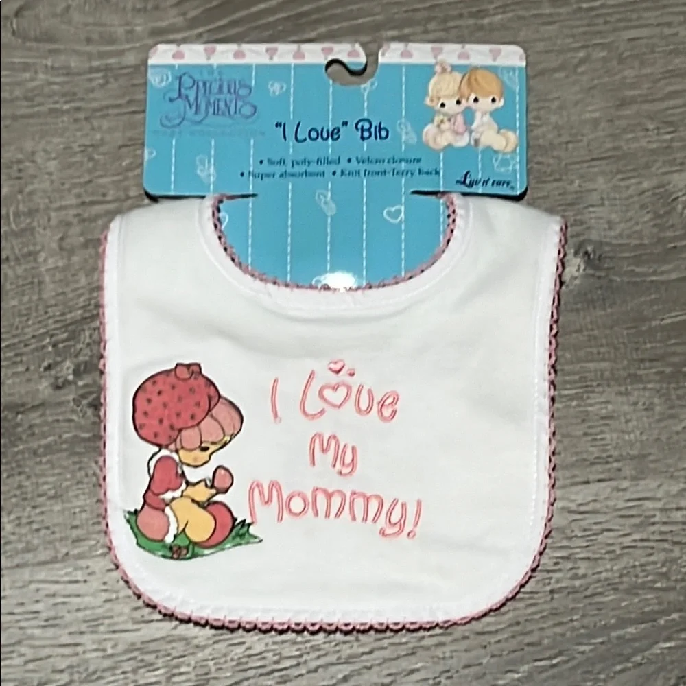 Vintage Precious Moments Pink Bib
